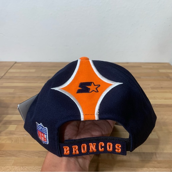 Brand New With Tags Vintage STARTER Pro Line NFL Denver Broncos Strap Back Hat - Picture 7 of 8